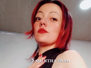 Samantha_swam